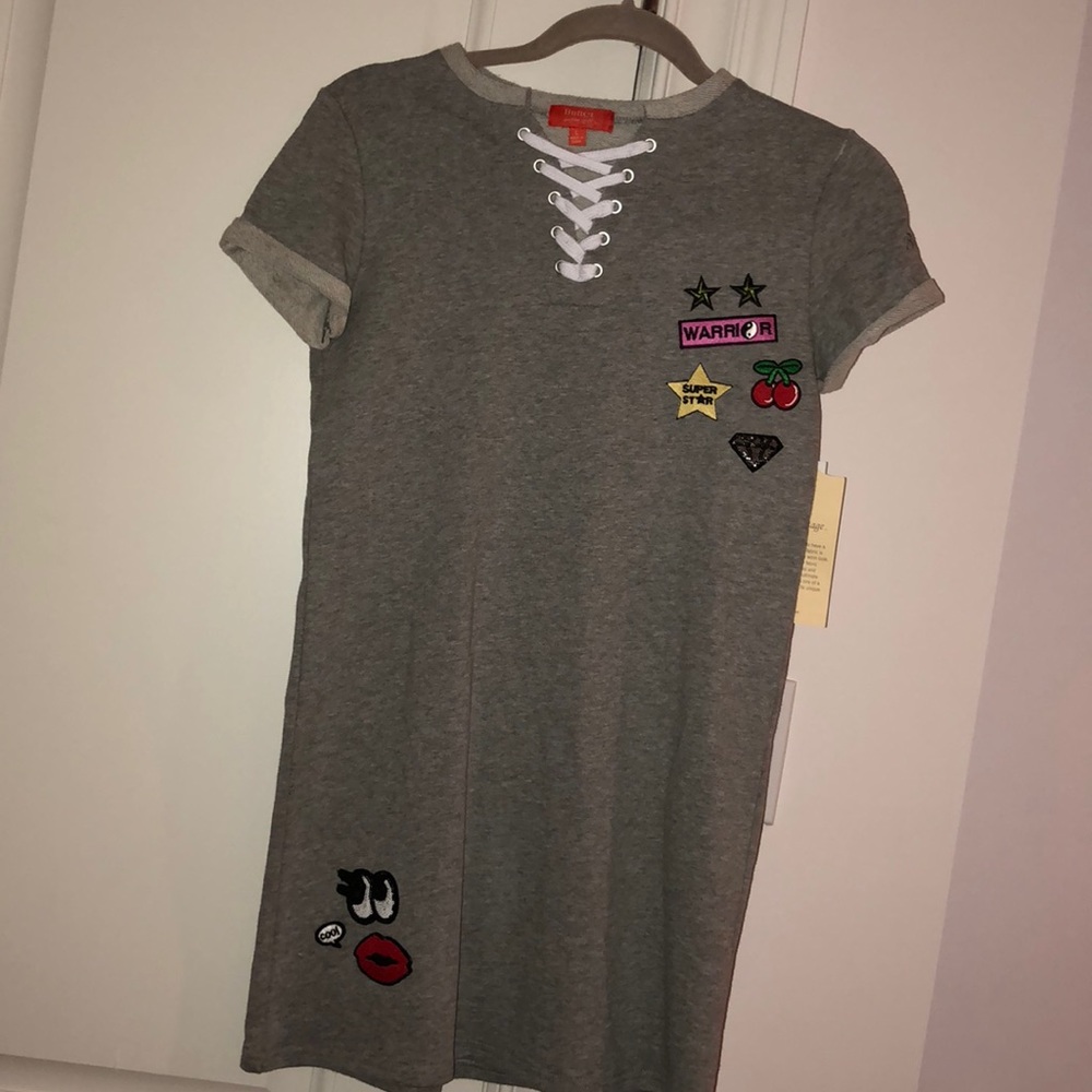 Girls butter patch dress